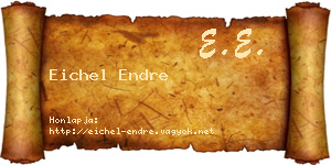 Eichel Endre névjegykártya